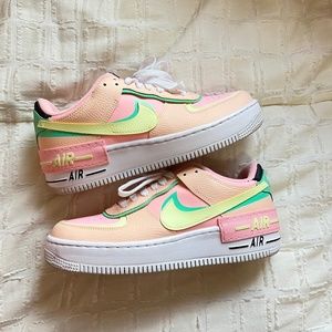 Womens Air Force 1 Shadow 'Arctic Punch Barely Volt'